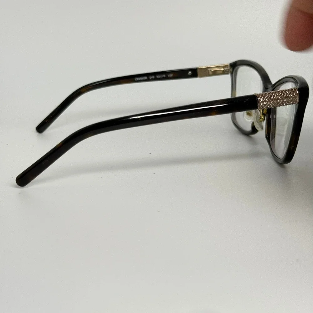 Chloe CE2665R 219 Dark Havana Tortoise Crystal Eyeglasses Frames 53-15-135 Italy